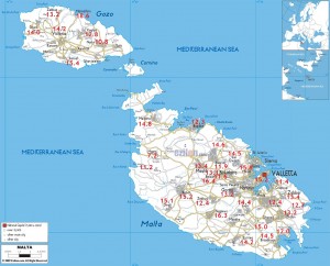 Road-map-of-Malta