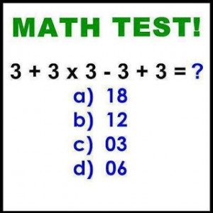 Picture Math Test
