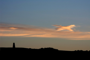 Clouds form to look like an aeroplane