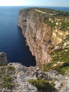 cliffs near sannat gozo Linda Hendery Parker