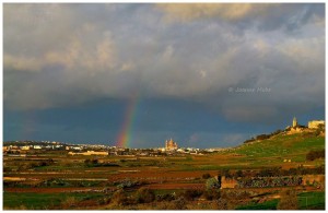 rainbow over gozo joanne mohr