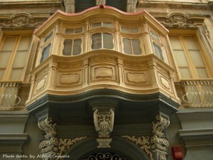 Unique balcony at St.Ursola street valletta alfred coppola