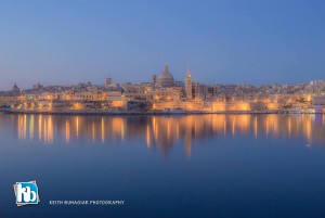 dusk our magnificent city from tigne point keith buhagiar photography