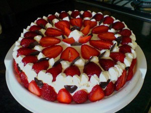 strawberry cake