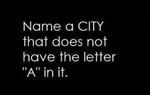 take up the challenge name a city