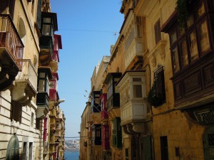 typical maltese balconies valletta Irina Matei