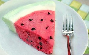 watermelon ice-cream cake