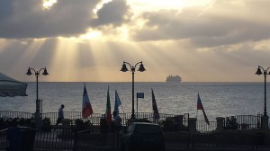 enjoying an early morning walk at sliema Rebecca Madeleine Larsen