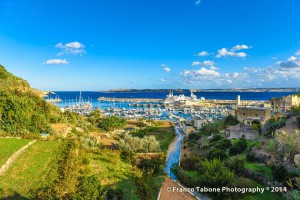 the view across the picturesque mgarr harbour franco tabone