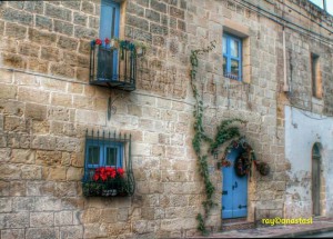 The beautiful facade of a typical Maltese town house raymond anastasi