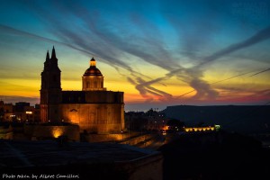 evening Mother Nature's spectacular light show! The sky glows as the sun sets over Mellieha. Thanks to Albert Camilleri for the pic